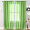 1pc Modern Solid Colour Sheer Curtain, Curtains for Living Room, Bedroom, Home Decoration, French Window Screen with Rod Pocket