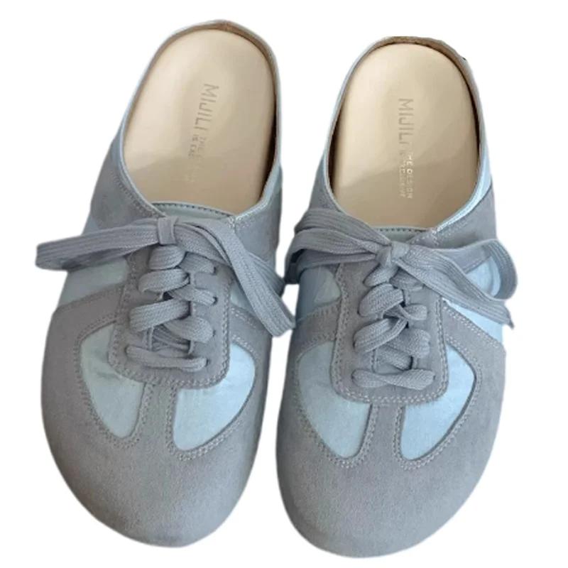 Modische Ballerinas Damen Hausschuhe Frühling Slingback Pantoletten Schuhe Plateau Bequeme Schuhe Lässige Damen Sandalen 2025 Trend Marke Damen Chaussures