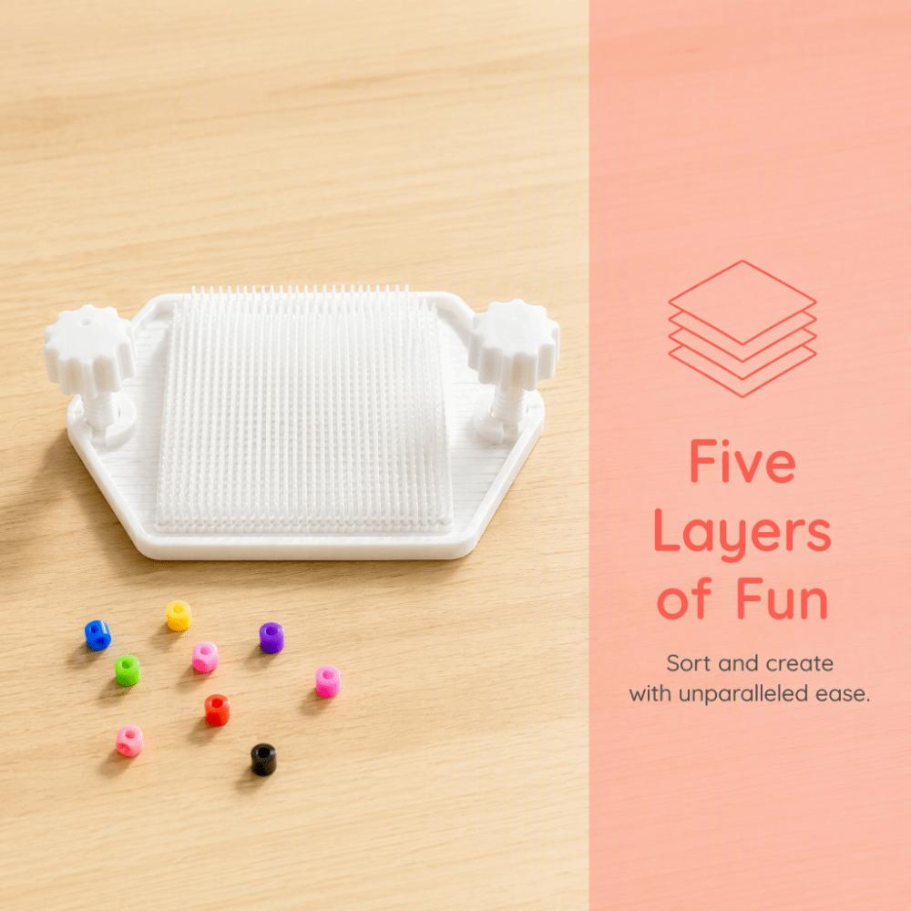 5-layer Multi-layer Beanboard DIY Craft Meltable Beads Boards Fuse Beads Pegboard  Craft Beads