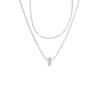 Women's Double Layer Bead & Snake Bone Chain Necklace - Autumn/Winter Versatile Fashion with High-End Style