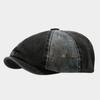 Mens Autumn Winter Eight Sided Cap With Cotton Material For Outdoor Sun Protection