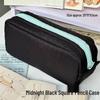 Xiaohongshu Snowflake White Pencil Case: Large Capacity, Solid Color, Student Stationery Bag