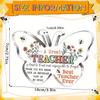 1pc Elegant Butterfly Acrylic Teacher Appreciation Gift - "A Great Teacher Is Hard To Find and Impossible To Forget" with Floral & Bee Design