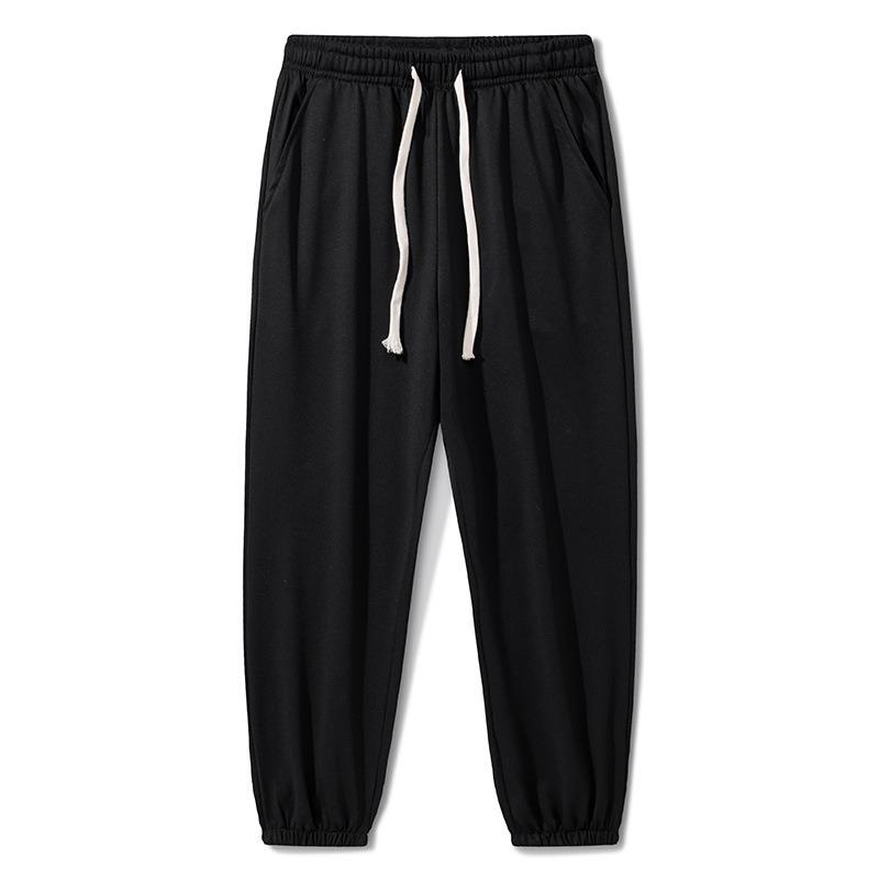 Shirt Less Clothing Fleece Sports Casual Sweatpants Men's Large Size Warm Gray Autumn and Winter Leggings