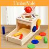 Brinquedo Educacional de Madeira com Caixa de Moedas para Combinar Cores para Aprendizagem Precoce