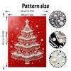 Christmas Pearl Painting Kit Handmade DIY Red Christmas Tree Snowflake Pattern Home Decoration Painting