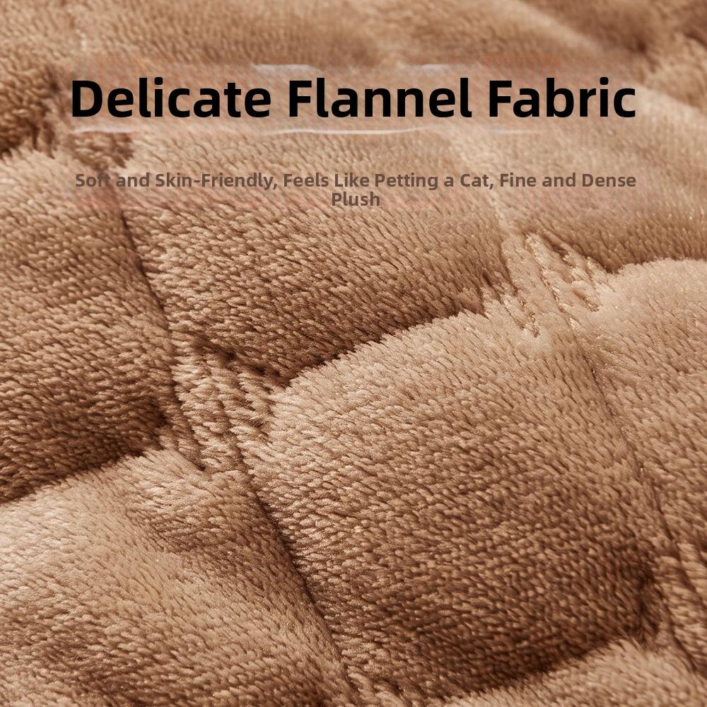 Non-Slip Flannel Pet Sleeping Mat Thicken Cat Sleeping Nest Dog Kennel Pad  for Kitten Puppy