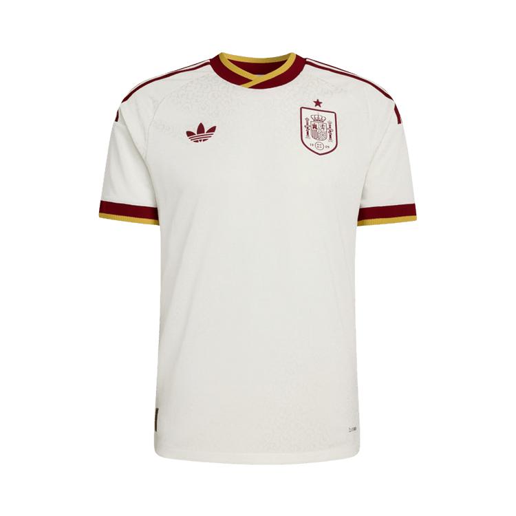 Adidas Spain 26 Away Authentic Jersey Off White Men Tops JN4392 L