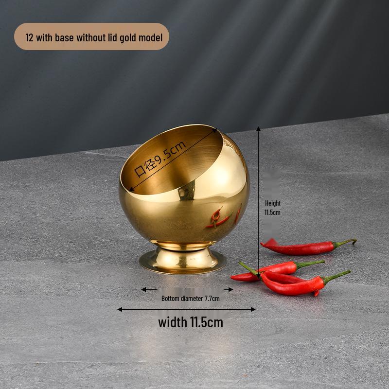 Stainless Steel Slanted Mixing Bowl Set with Lid, Ideal for Seasoning, Sauces & Condiments