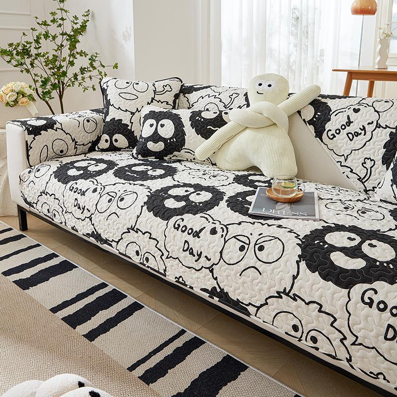 Einfachheit Universal Alle Jahreszeiten Sofa Handtuch Baumwollstoff Kunst Jacquard Sofa Kissen Dekorieren Möbel Sofaüberwurf Rückenlehnenbezug