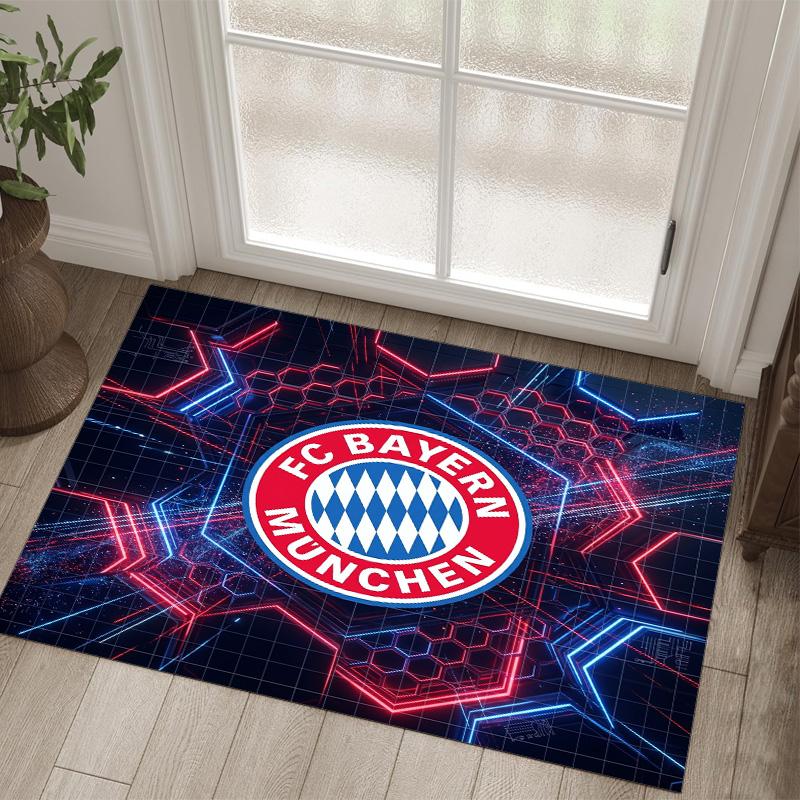 Bayern Munich Design Crystal Velvet Carpet Cozy Non?Slip Printed Rug For Bedroom Living Room Entrance