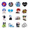 50 SK8 Graffiti Stickers Balance Bike Bike Mobile Phone Kettle Decoration Stickers