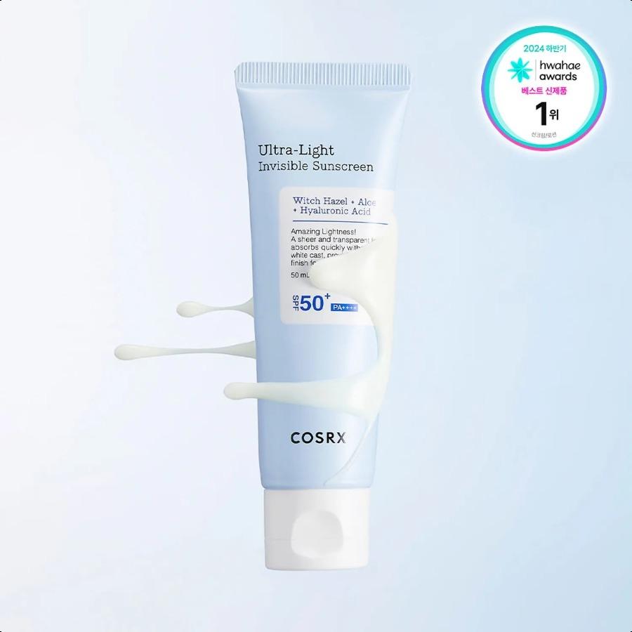 COSRX Ультралегкий невидимый солнцезащитный крем SPF50+ PA++++ 50 мл COSRX Sunscreen 50ml
