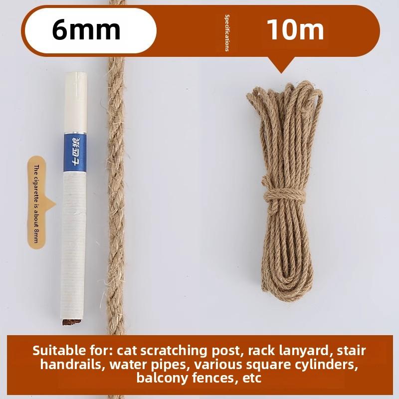 Natural Vintage Jute Rope String 4/6/8mm DIY Jute Cord Twine Ribbon Crafts Sewing Handwork Gift Wrap Home Decoration
