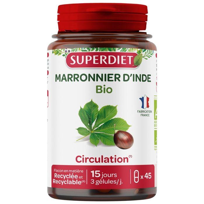 Superdiet marronnier d#039;inde bio 45 gélules