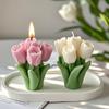 3D Tulip Bouquet Silicone Candle Molds Handmade Lavender Flower Soap Plaster Resin Crafts Mold DIY Chocolate Cake Baking Tools