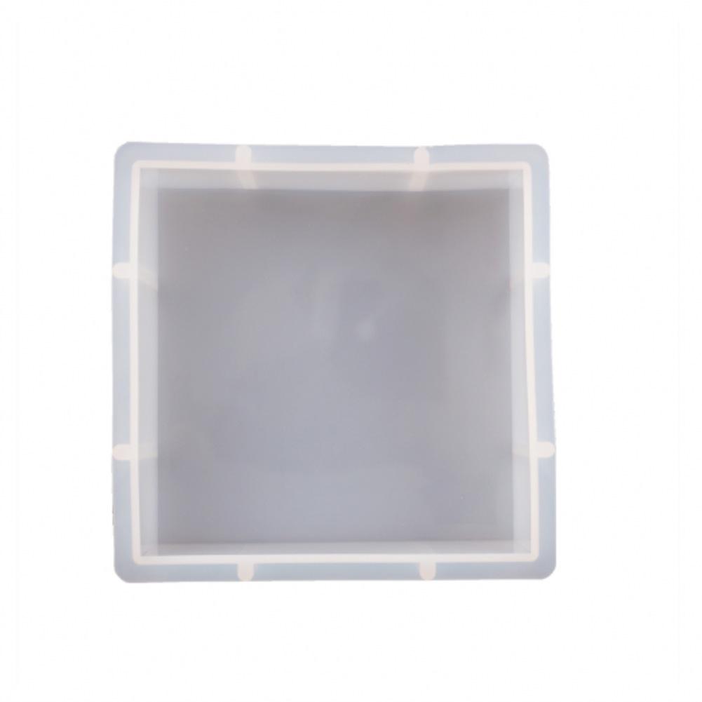 DIY Silicone Mold Set: Geometric Cube, Rectangle, Heart, and Round for Crystal Epoxy Resin Specimens and Mirrors