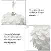 White Glitter Foam Balls Hanging Flower Petal Ball Ornaments for Xmas Tree Decoration