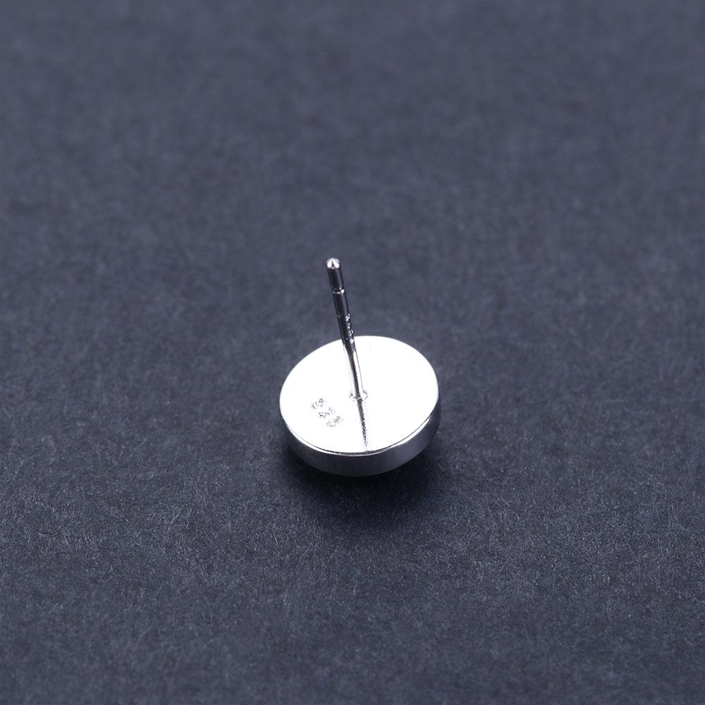 Stone Punk Delicate Earrings for Men Fashion Jewelry Korean Style Earrings Black Agate Stud Earring