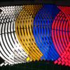16 stk motorsykkel bilhjul felg 16 reflekterende striper 18" stripe tape klistremerker