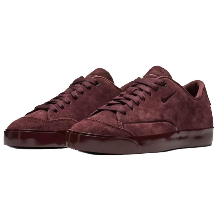 women's burgundy nike blazers