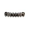 New HIP HOP Grillz Brass Gold Plated Set Plain 8 Teeth Top Bottom With Gold Rose Gold Silver and Black Grillz Teeth Body Jewelry