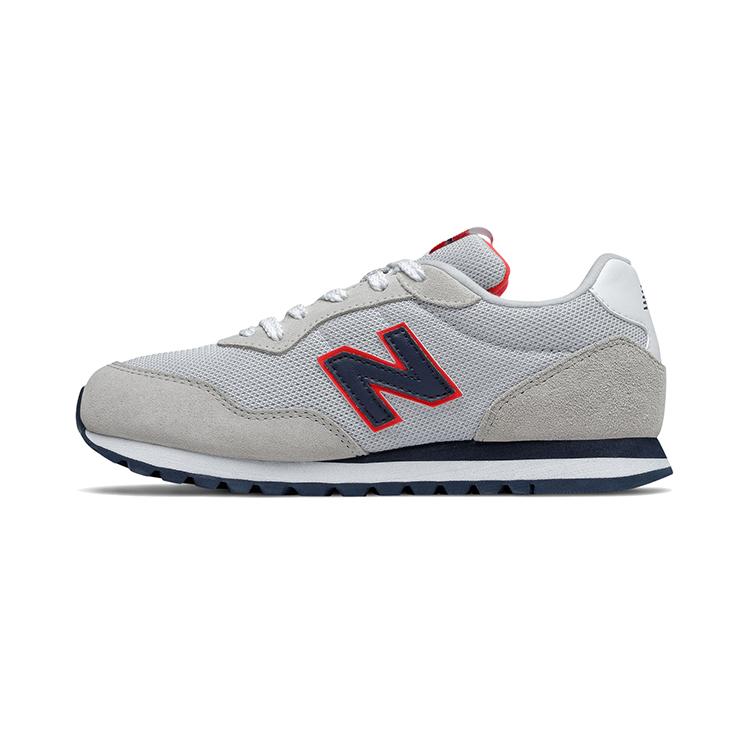 New Balance NB 527 Kids Lifestyle Shoes Gray Red Teenagers GC527SMA Standard (M) 36