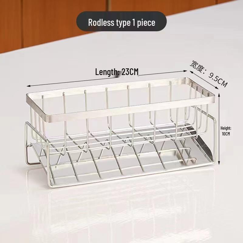 Multifunctional Kitchen & Bathroom Organizer: Dishcloth Rack, Sponge Holder, Sink Drainer, Storage Box