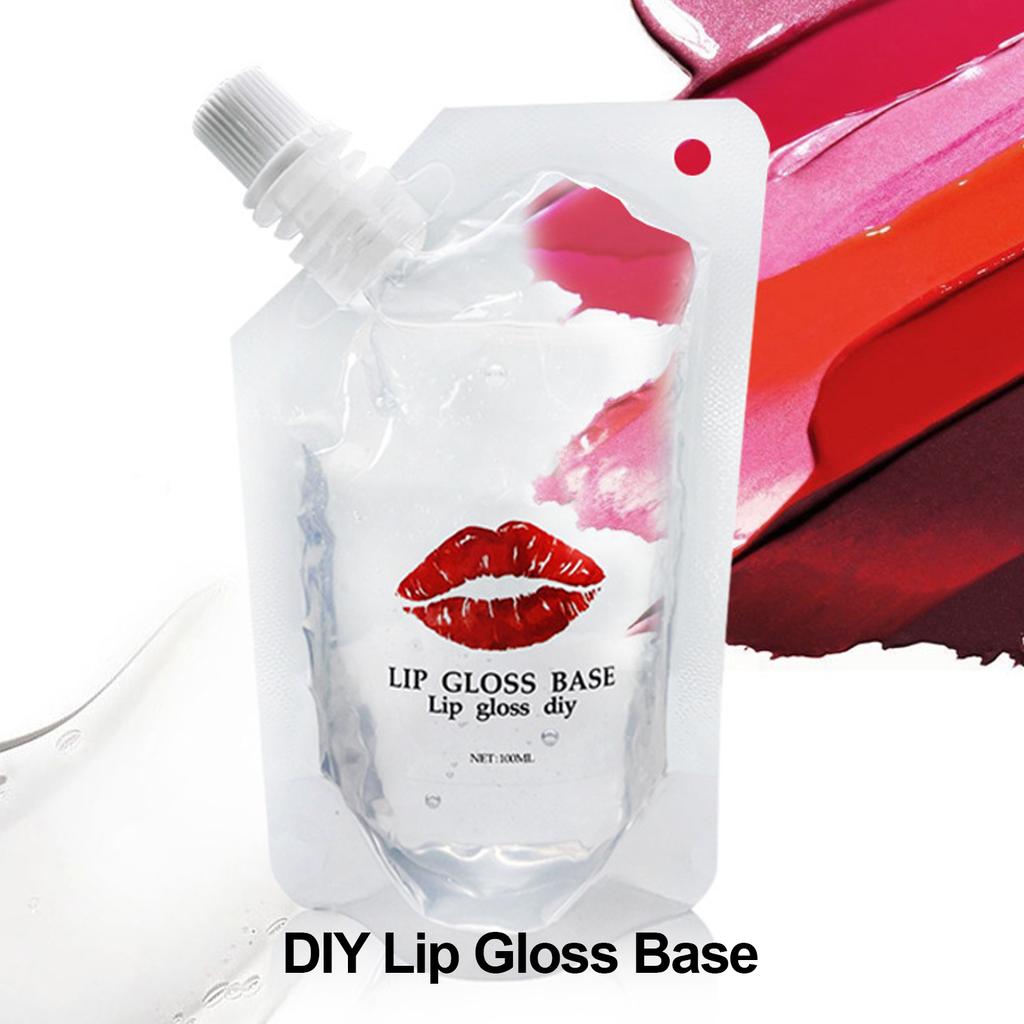 Lip Gloss Base Oil Moisturizing Hydrating DIY Lip Balm Base Gel Oil Cosmetics Material 100ml