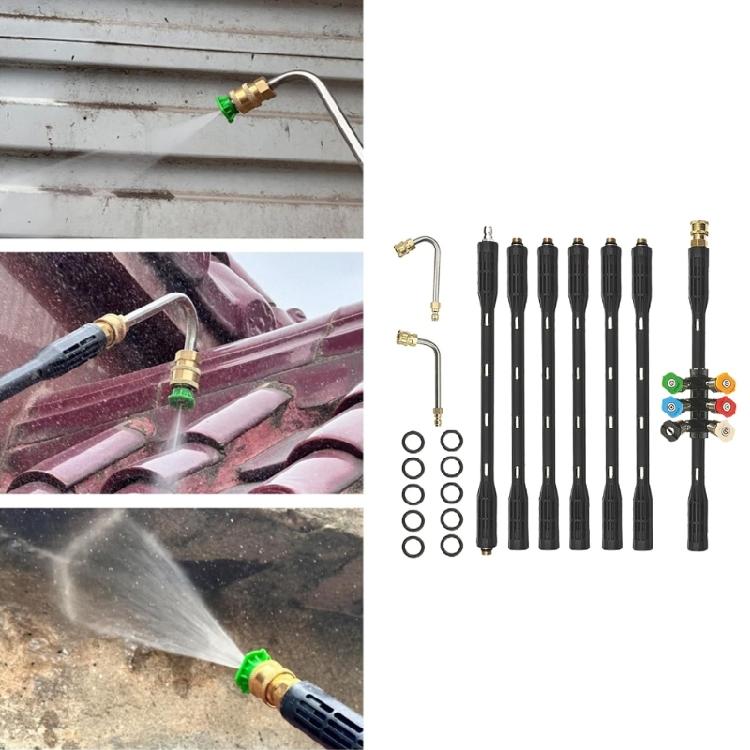 High Pressure Power Washer Extension Wand Set with Quick Connection Nozzles for Effective Diverse Cleaning Applications