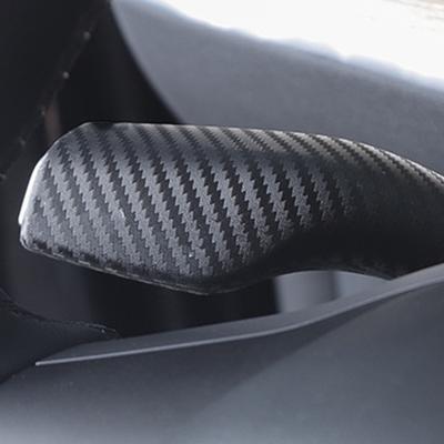 Protection de Pommeau de Levier de Vitesse Motif Fibre de Carbone Premium Design Intégral Amélioration Pour Poignée de Levier de Direction