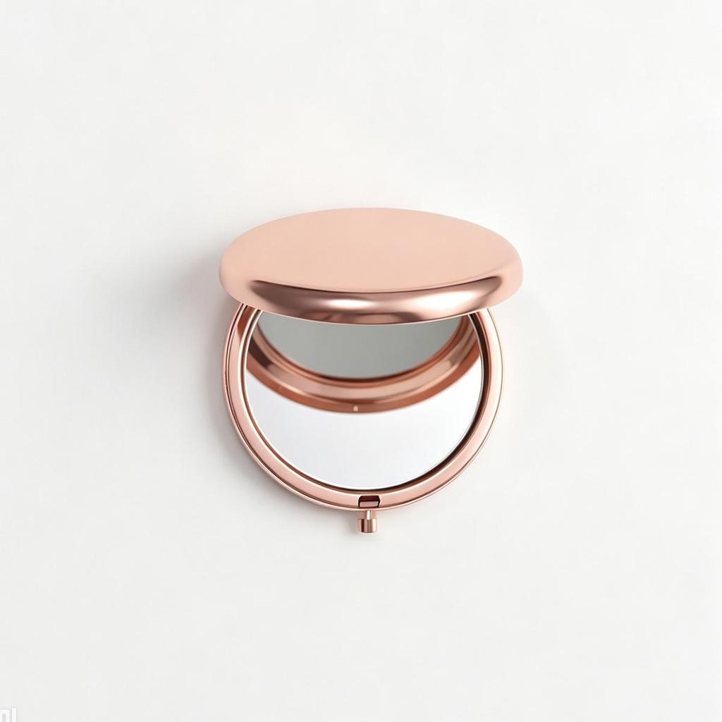 Double-Sided Metal Pocket Mirror - DIY Engraving Handheld Makeup Mirror