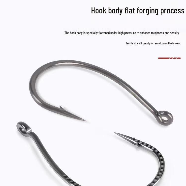 8003 Dragon Scale Soft Bait Hook: Reinforced Wacky, Drop Shot for Perch, Pike, Bass