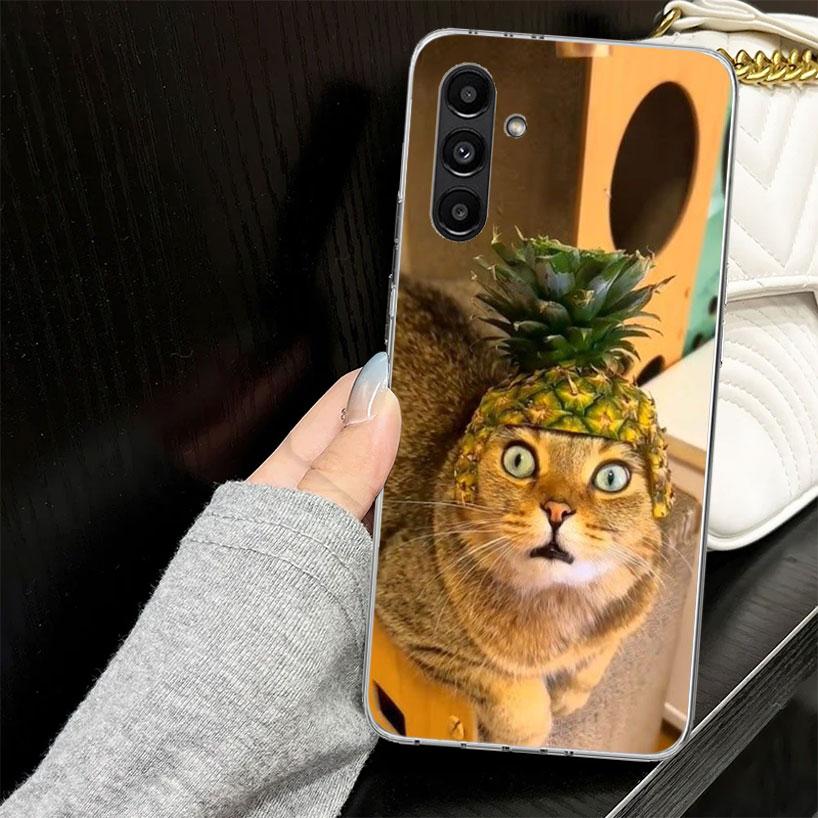 Pet Cat Funny Memes Case for Samsung A17 A16 A56 A36 A26 A15 A55 A35 A25 A14 A54 A34 A24 Phone Cover A13 A53 A33 A23 A05S A04S