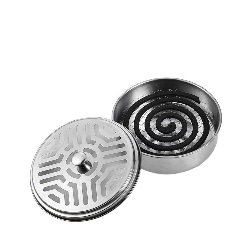 

Мгновенно избавьтесь от комаров с помощью этой портативной коробки для благовоний от комаров из нержавеющей стали! Grid style серебряный