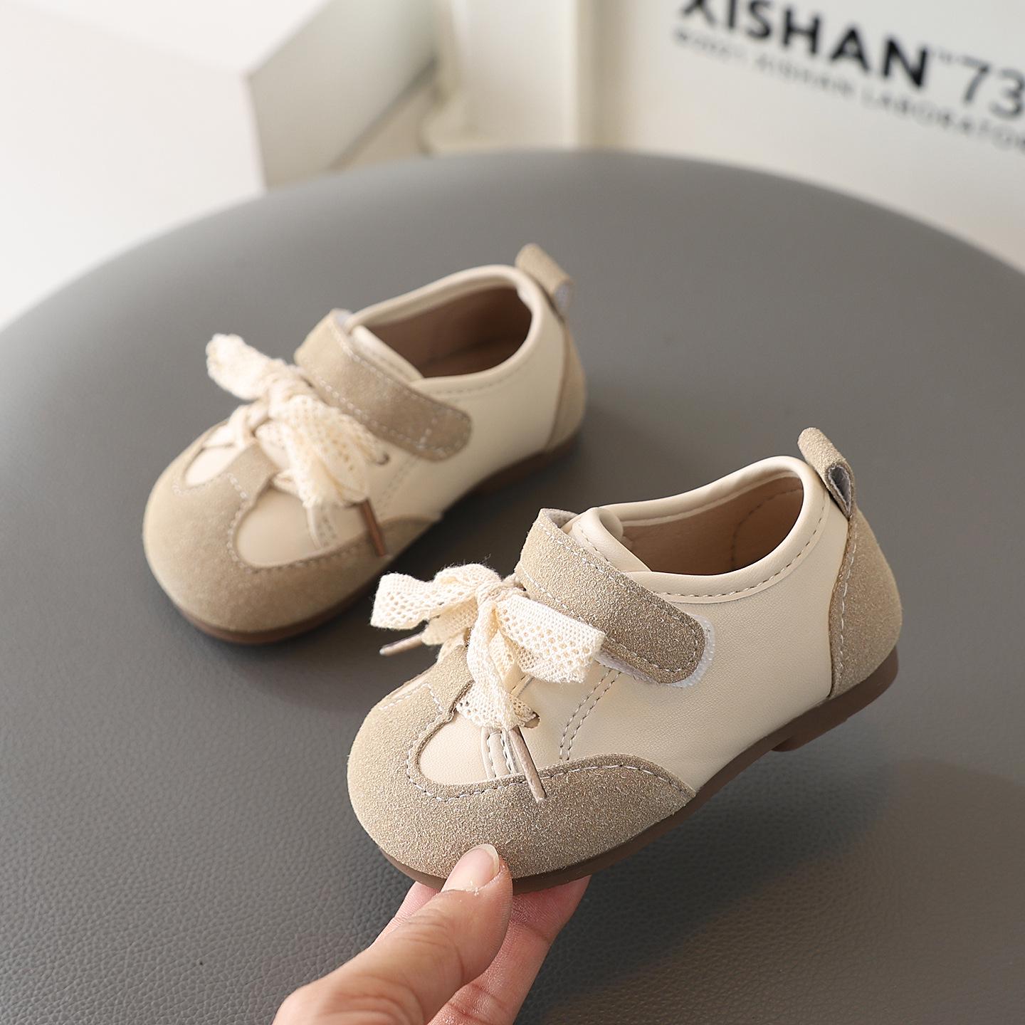 

2026 Spring Korean Style Bow Princess Shoes for Girls, Ages 1-3 - Non-slip, Wear-resistant Toddler Shoes Set of 5 pairs size 16-20