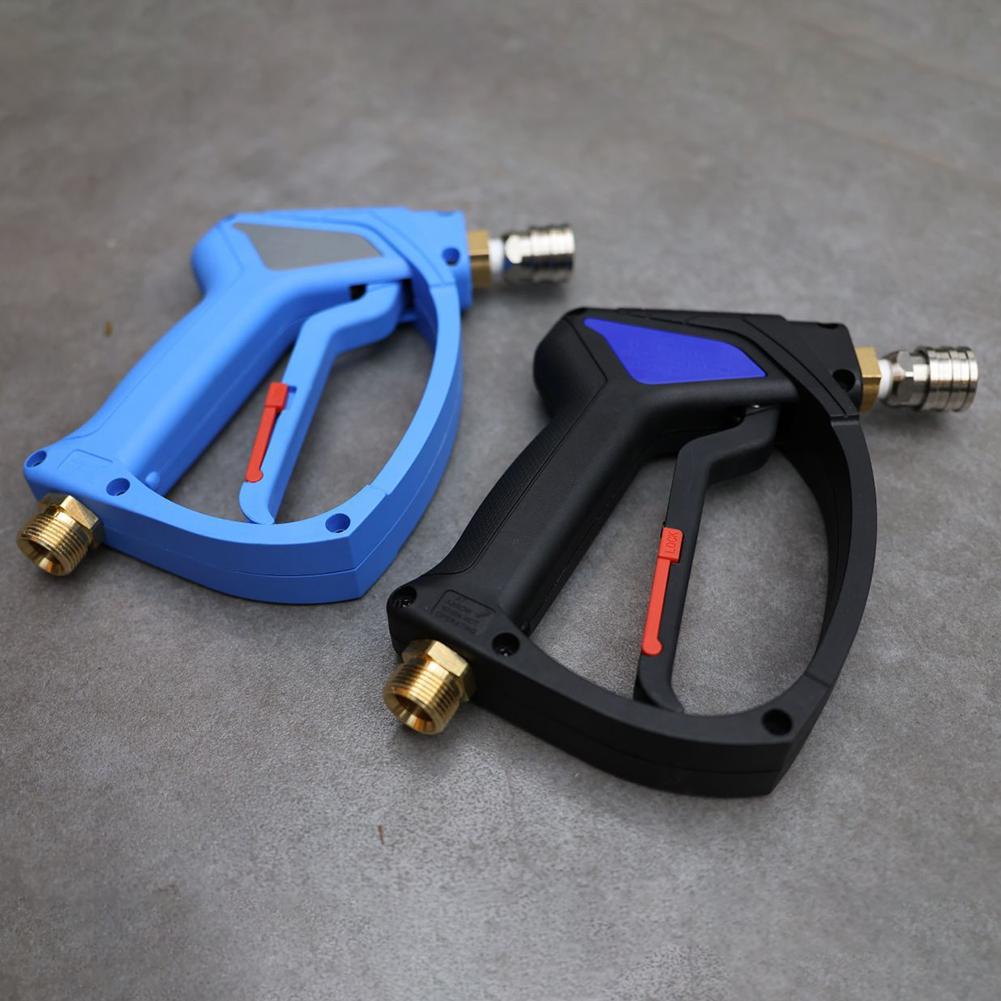 Ergonomic Grip Pressure Washer Handle Reinforced Plastic Ergonomic Pressure Washer Grip Swivel Design For High Pressure Cleaning blue M22-14