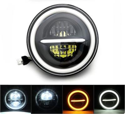 1pc Front Lamp 7" Full LED Q, 12V Off-Road