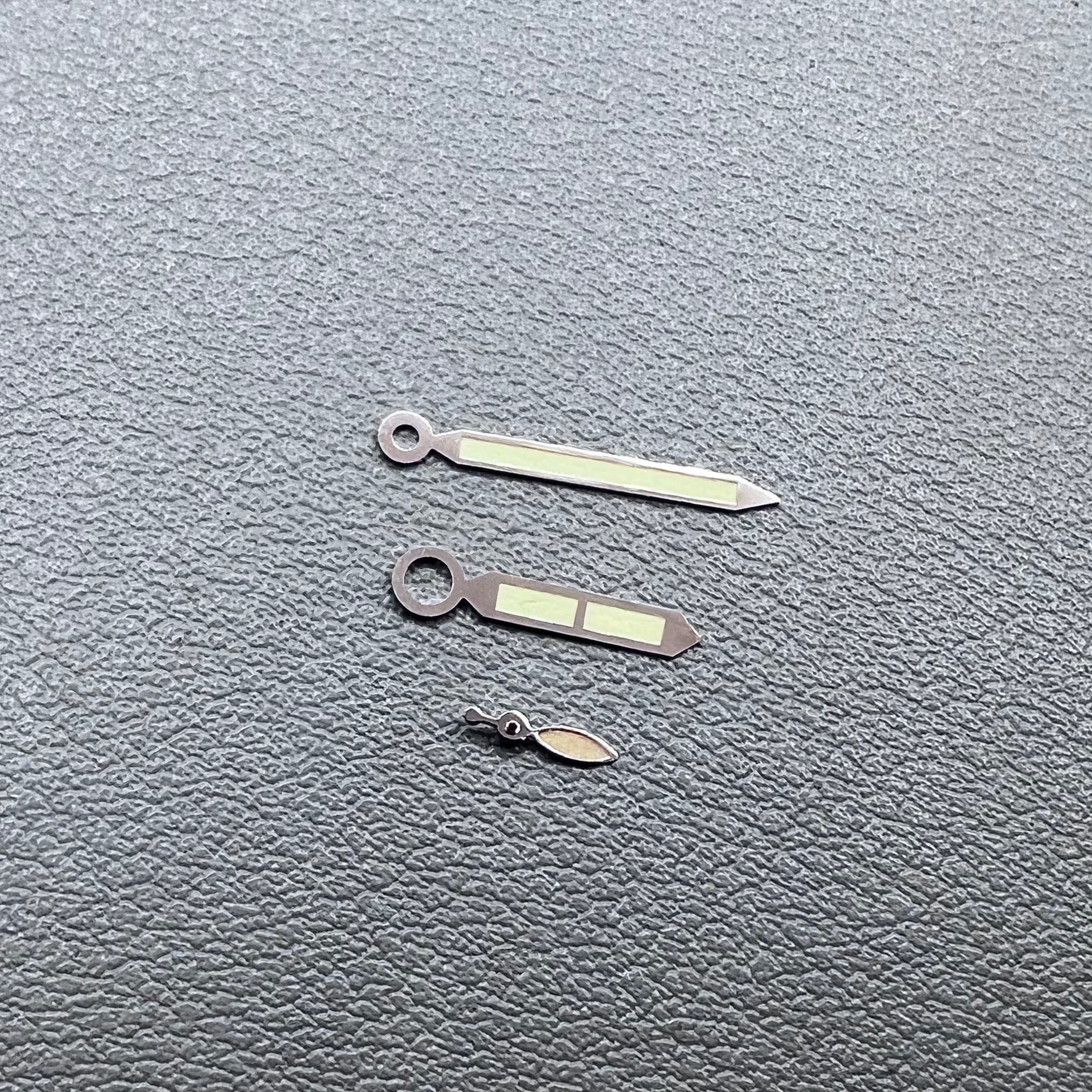 Rose Golden Trim Green Lume Watch Hands for ST3600 ST3620 ETA6497 6498 Movement