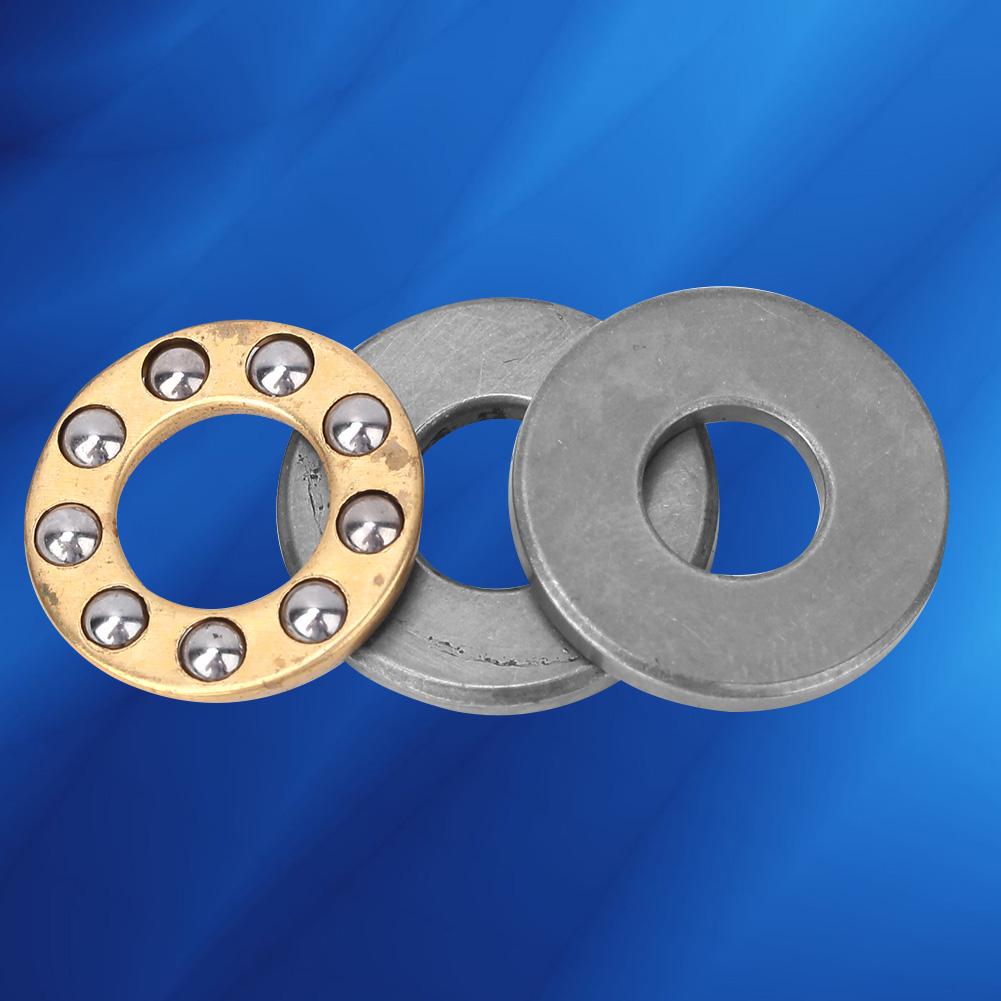 10 pezzi Cuscinetto assiale a sfere Miniatura Alta Precisione Set Cuscinetti in Acciaio Piatto (F7 13M 7x13x4.5mm)