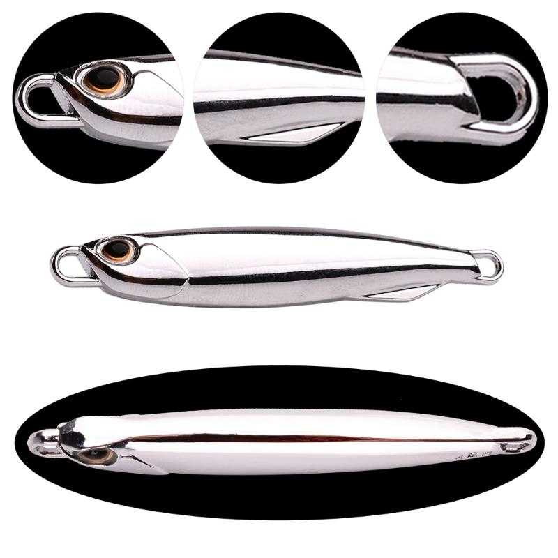 8Pcs Metal Fishing Lures Spoon Metal Jigs Lures Sea  Fishing Lure Artificial Baits for Freshwater and Saltwater
