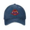 Delta Sigma Theta Schwesternschaft Bestickte Gewaschene Baumwolle Baseballkappe Klassische Schwarze Mütze Mit Rotem Und Goldenem Logo-Design