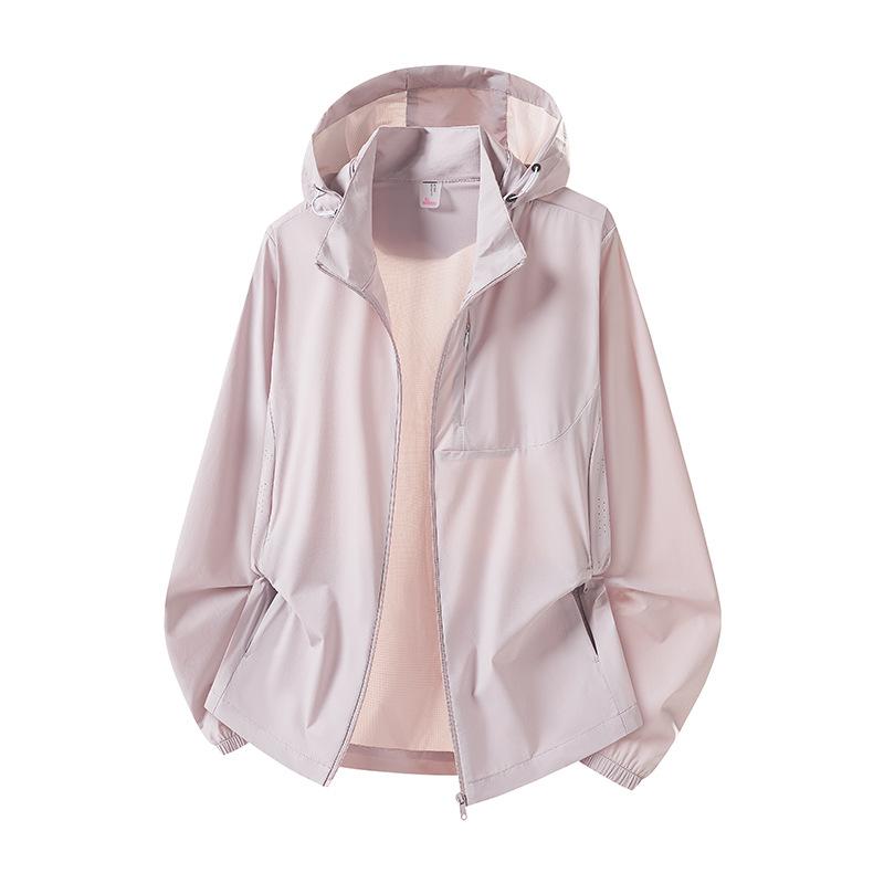 Nylon original yarn new ice silk cool jacket women's sunscreen clothing summer UV protection breathable sunscreen clothing men
