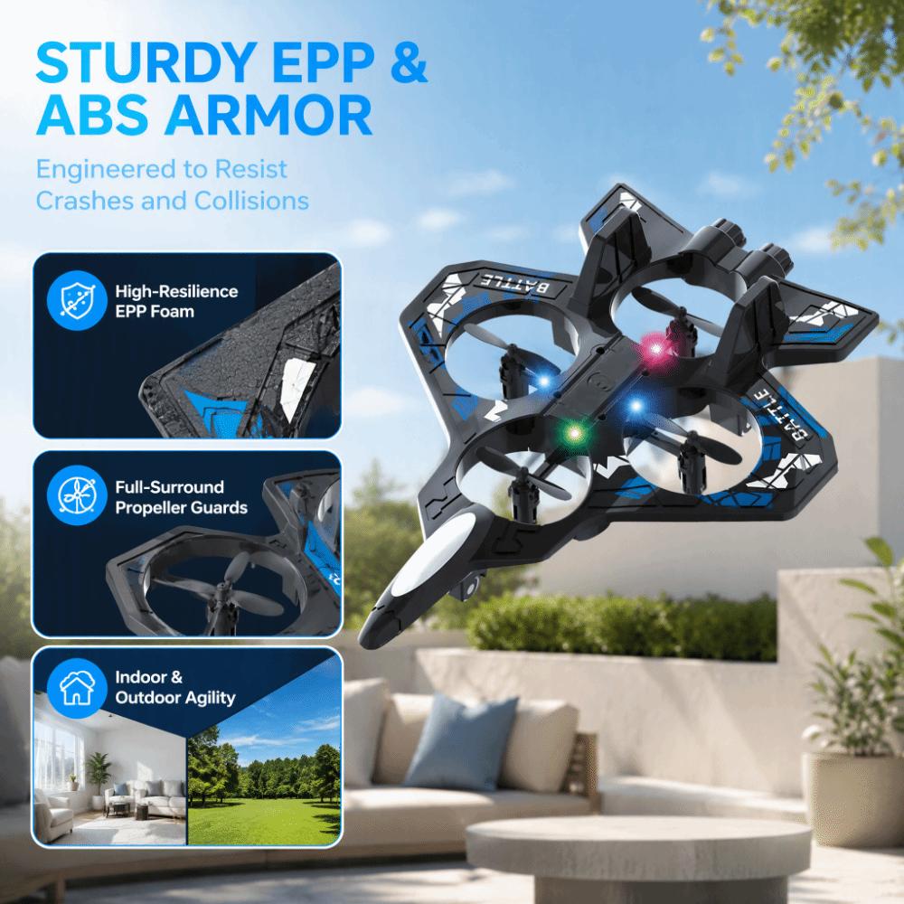 Rechargeable Four Motor Helicopter Toy EPP Foam RC Hobby Jet Plane  Parent-child Interaction