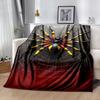 6 Sizes Flame Spider Soft Flannel Blanket for Home Bed Office, Special Birthday Christmas Gift for Son Husband, Machine Washable