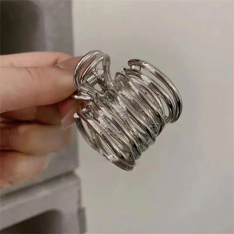 Mode Unregelmäßige Metall Haarspangen Rutschfeste Haarnadeln Für Frauen Mädchen Hoher Pferdeschwanz Halter Haaraccessoires Clip Haargriff Kopfschmuck