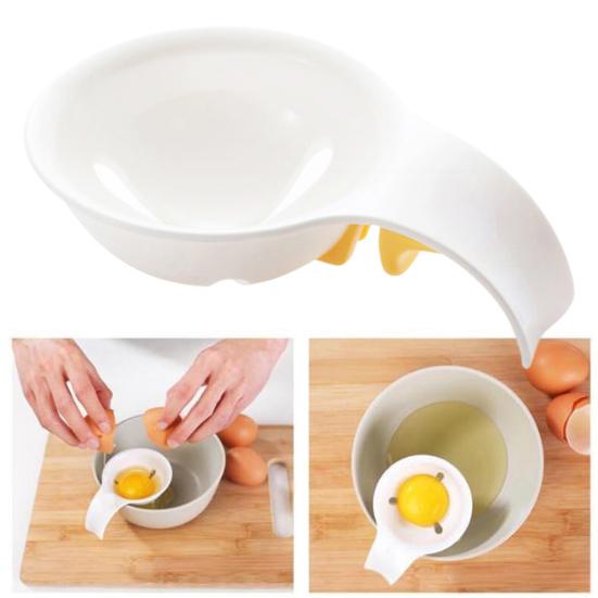 

Ручной сепаратор для яиц, 3 шт., многоразовый для выпечки, пищевой пластик, ручной разделитель для яиц, сепаратор для яичного желтка и белка, полезное разделение