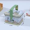Griffdesign Ostereier-Hase-Box Dekorative Hülle Blechmaterial Süßigkeiten-Keks-Box Oster-Thema Leere Box Geschenkverpackungsbox