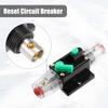 uxcell 2pcs Car Circuit Breaker with Manual Reset Inline Fuse Holder Protection DC - 48V 40A Black Green