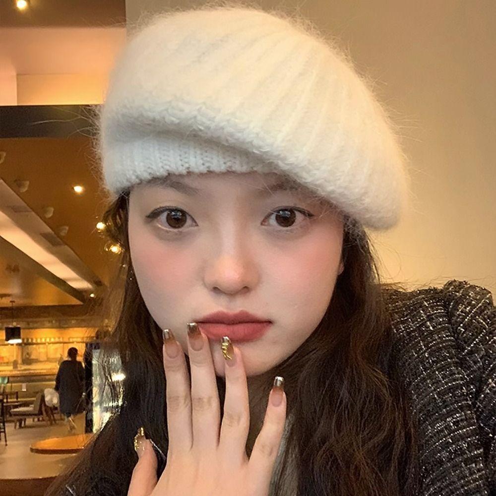 Knitted Winter Hats Thicken Painter Hat Soft Cap for Women Girls